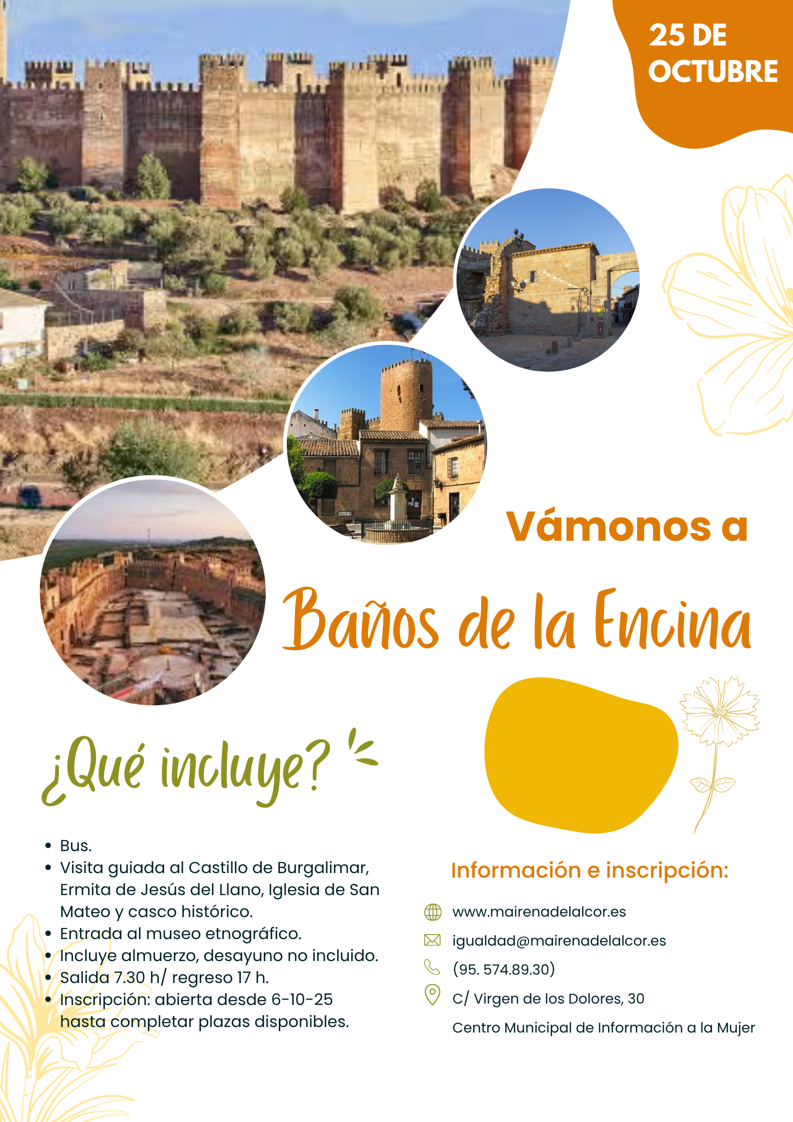 CARTEL VISITA BAÑOS DE LA ENCINA