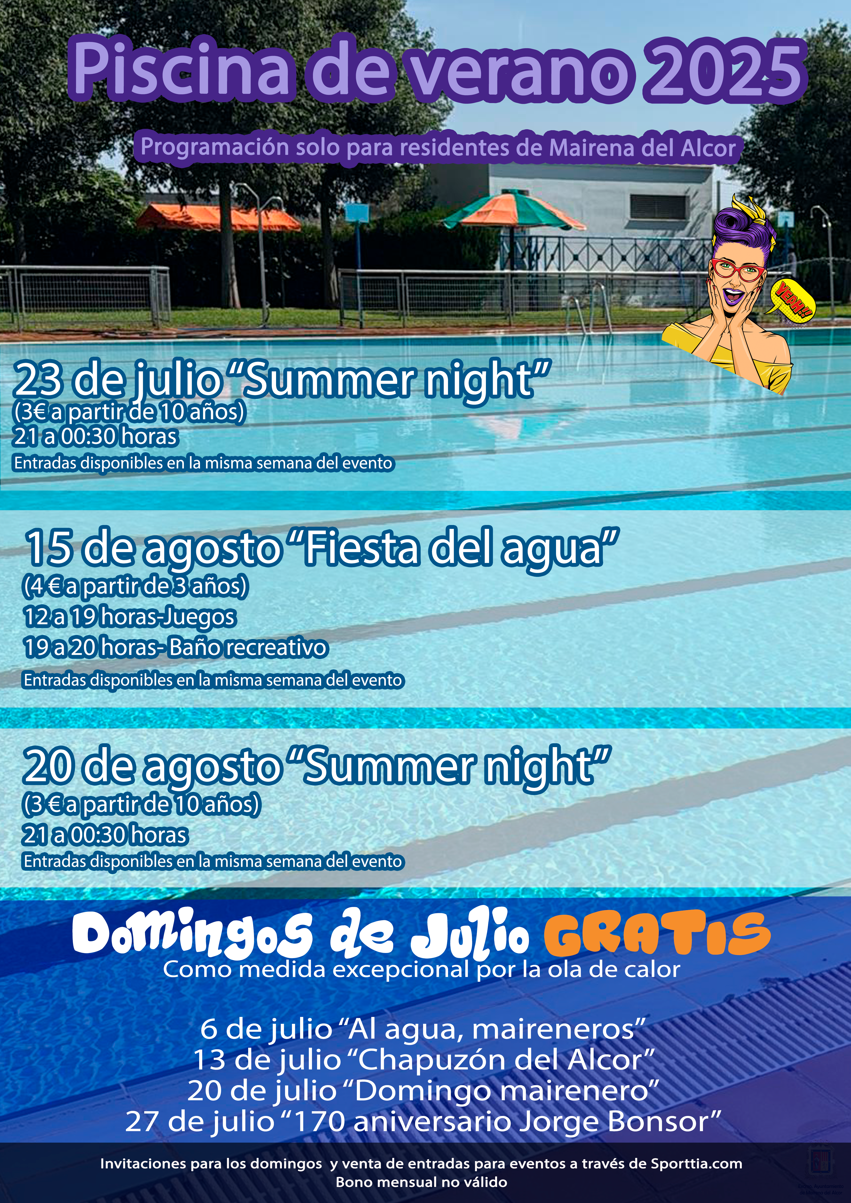 CartelPiscinaveranoprogramacionverano2025
