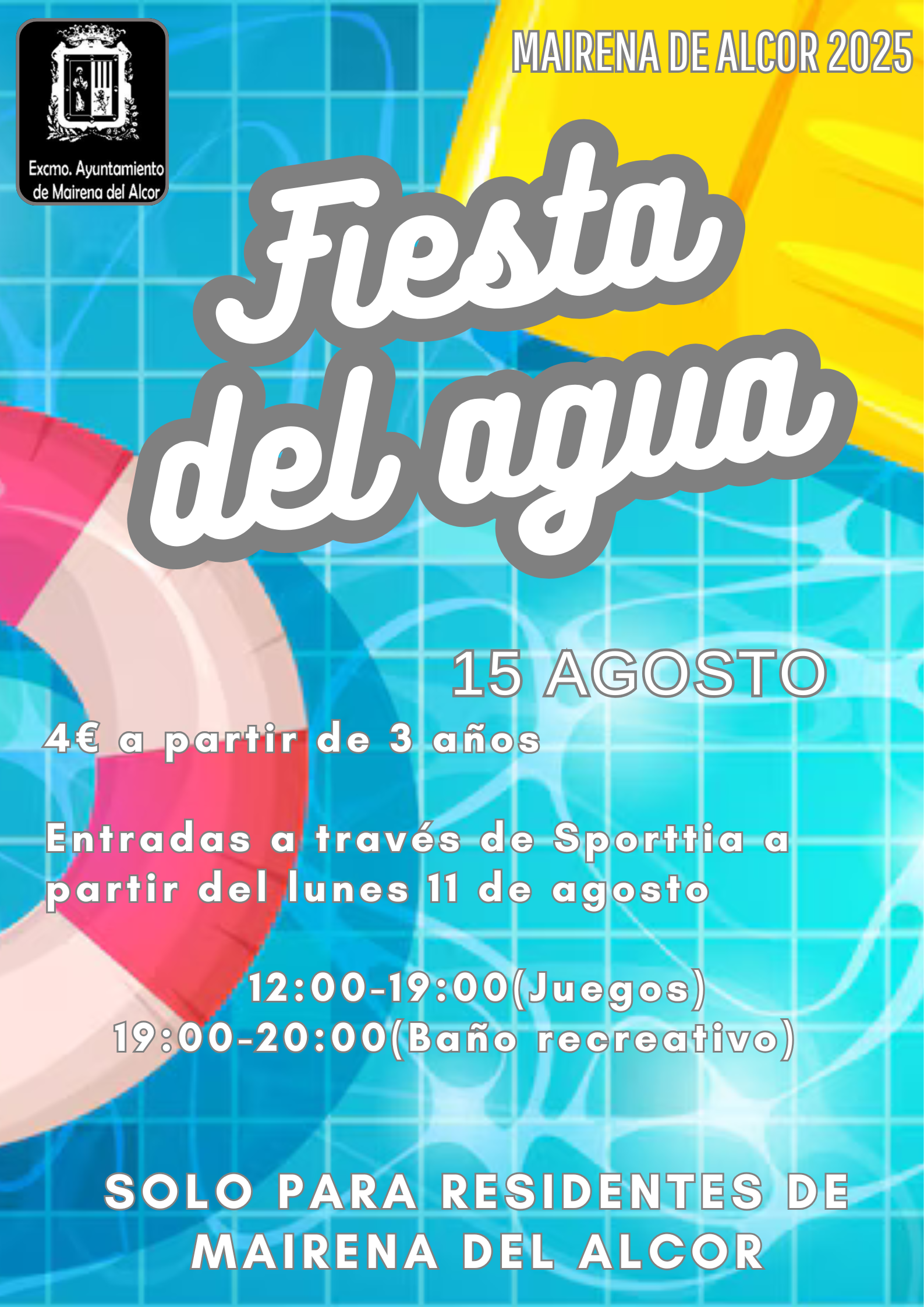 cartel fiesta del agua